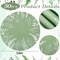 50 Pcs 14 Inch Disposable Placemats Eucalyptus Leaves Round Placemats Seasonal Paper Round Table Mats for Dining Decoration (Sage Green)